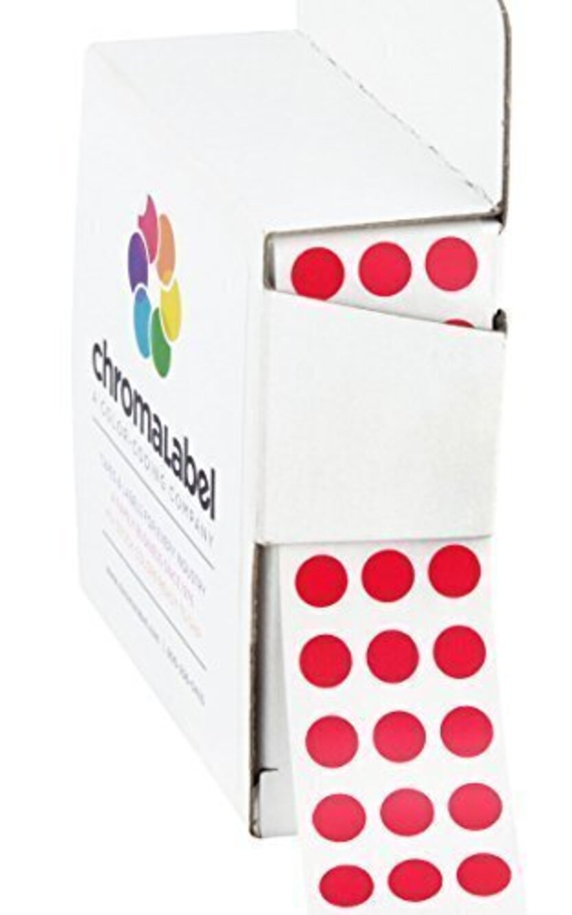 2608 1/4 Inch Round Colored Stickers Sticky Dots Color Coding Labels - Picture 8 of 8